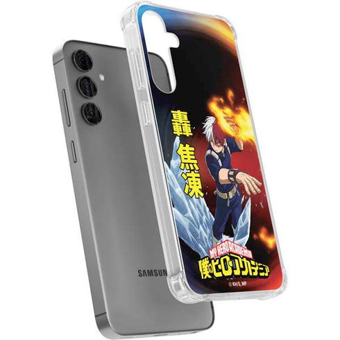 My Hero Academia Shoto Todoroki Season 4 Galaxy S24 Plus Clear Case